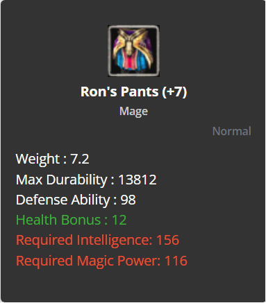 Ron's Pants (HP) +7