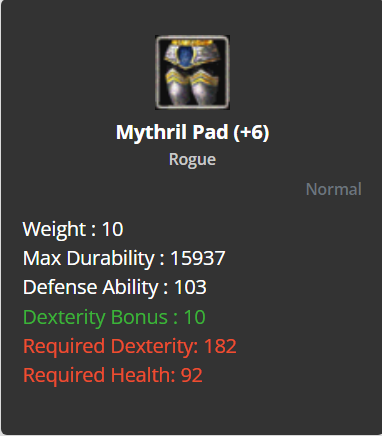 Mythril Pad +6