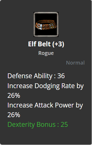 Elf Belt +3